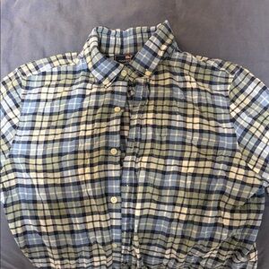Classic Vineyard Vines - Blue and Green - Plaid Button-Up Shirt